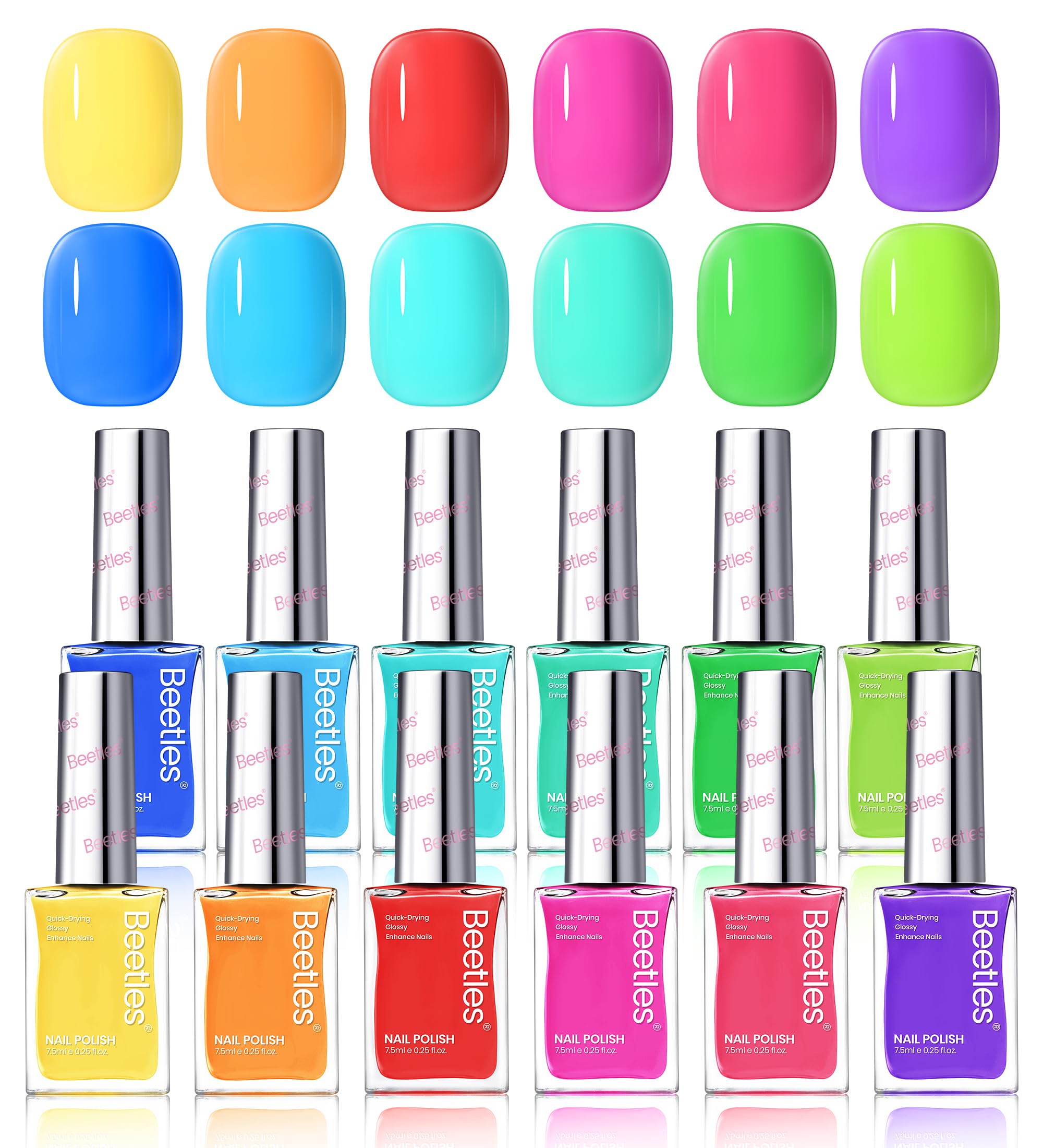 Beetles Neon Nail Polish Set