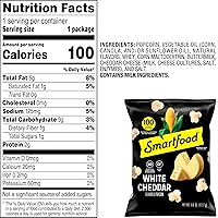 Vista 3 de Smartfood White Cheddar - Palomitas de maíz, sabor queso cheddar blanco, 0.625 onzas (paquete de 40)