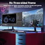 KOORUI 24 Moniteur de jeu Courbé de pouce, 180Hz 1080P 1500R, Synchronisation adaptative, HDR | 99% sRGB Couleurs vives, 3000:1 Contraste HDMI 2.0 x2, DP 1.2, Flicker-Free, Low Blue Light, Idéal pour FPS et Jeux de course