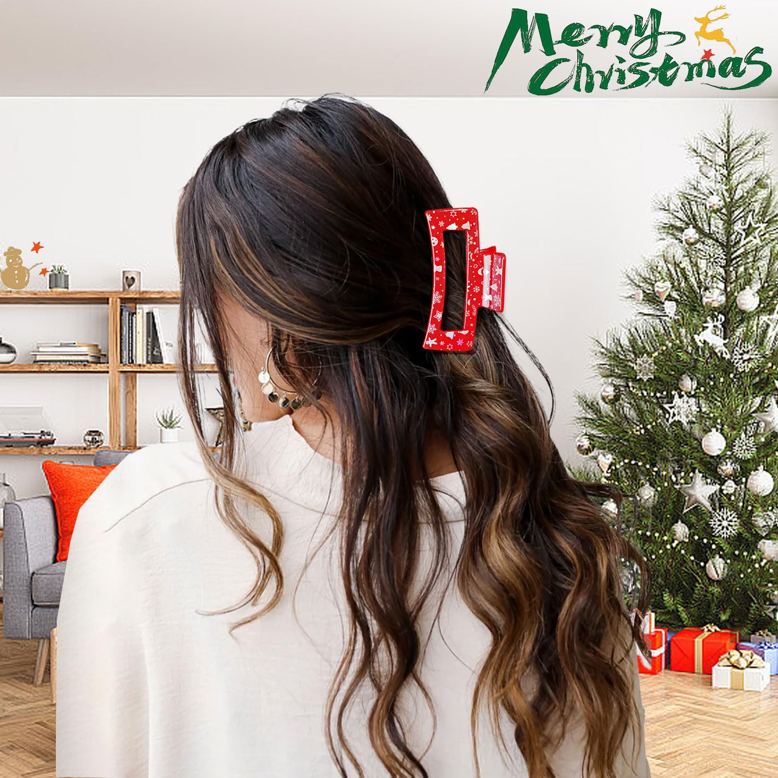 NWT ⚜️♥️⚜️ Social Strand Christmas Hair Claw Clips Set of 3 8S1A2807-5png_800.png?v=1699561781 main image 3