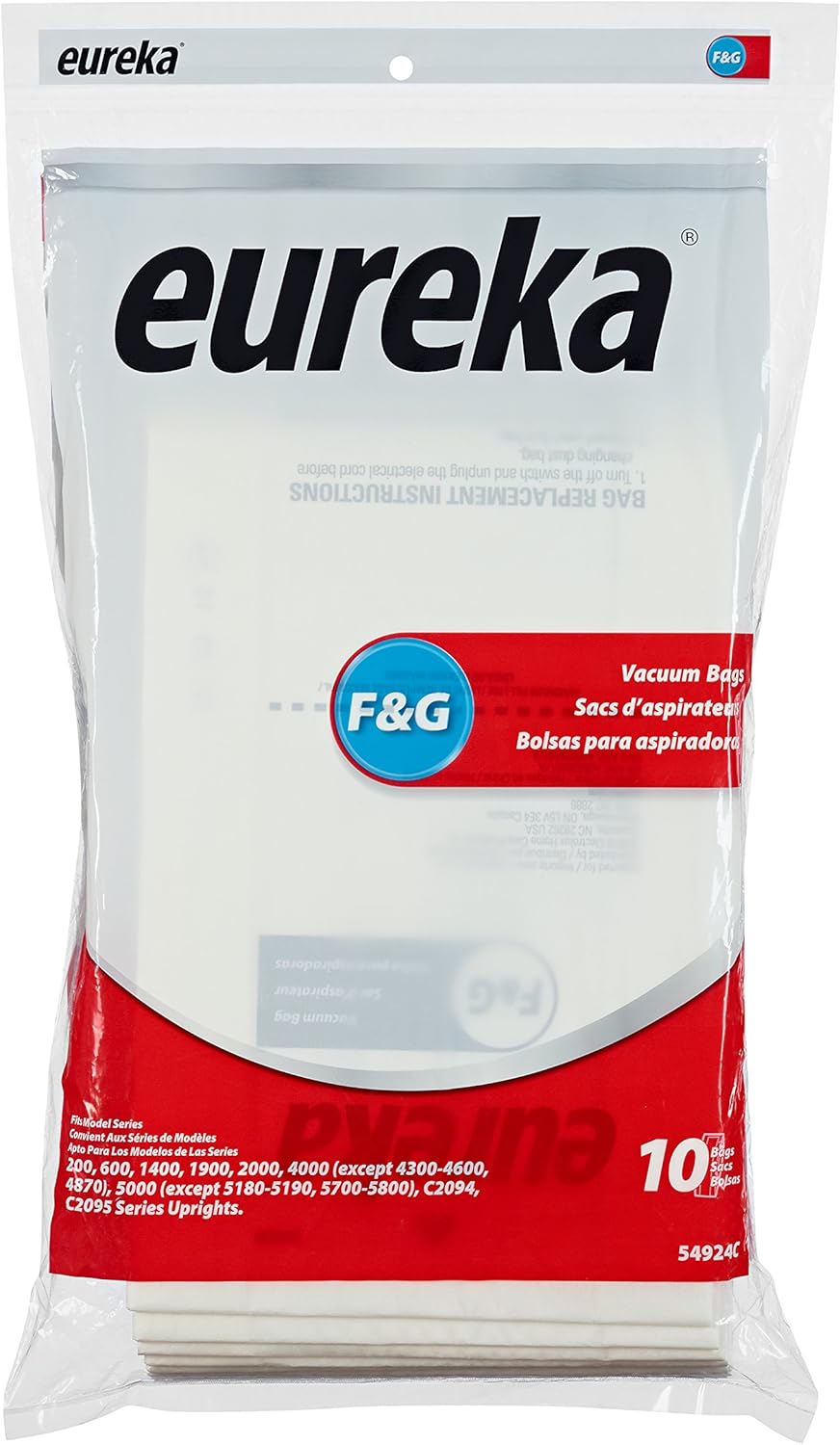 Genuine Eureka F&G Vacuum Bag 54924C 10 bags Amazon.ca Home