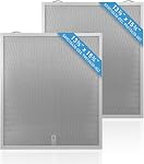 2 Pack S99010430-002 Filtre de hotte de cuisine 15-3/4" x 13-7/8" x 3/8" compatible avec les hottes Broan Nutone Kenmore, remplace 4512880 99010430-002 filtre en aluminium pour graisse de hotte de cuisine