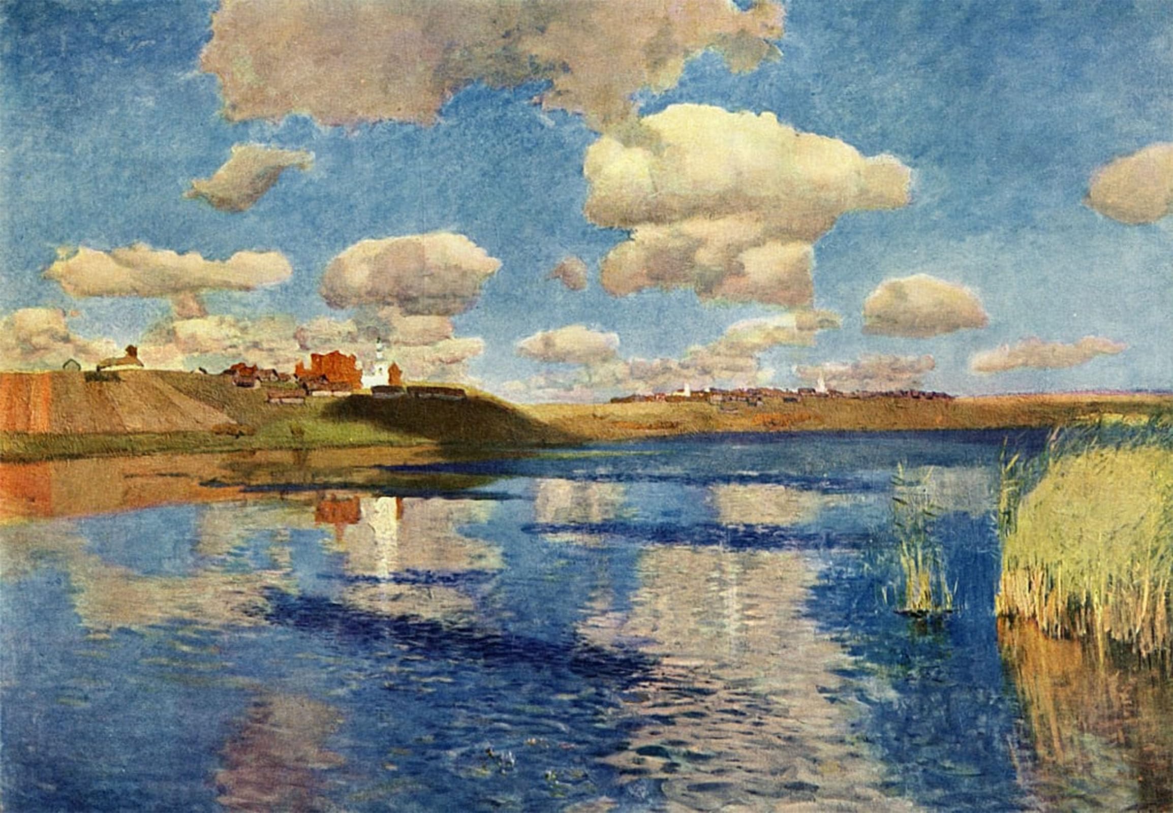 SERENDIPITP Vintage Wall Art Canvas Nordic Poster Canvas Print Picture a Lake by Isaak Ilyich Levitan Wall Art Poster for Home Decor 60x90cm
