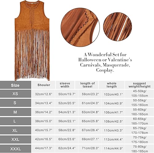 Miniatura 2 de Shihanee 6 piezas de disfraces de Halloween de los años 70 para mujer, disfraz hippie de discoteca, accesorios hippie para fiesta de los años 60 y 70