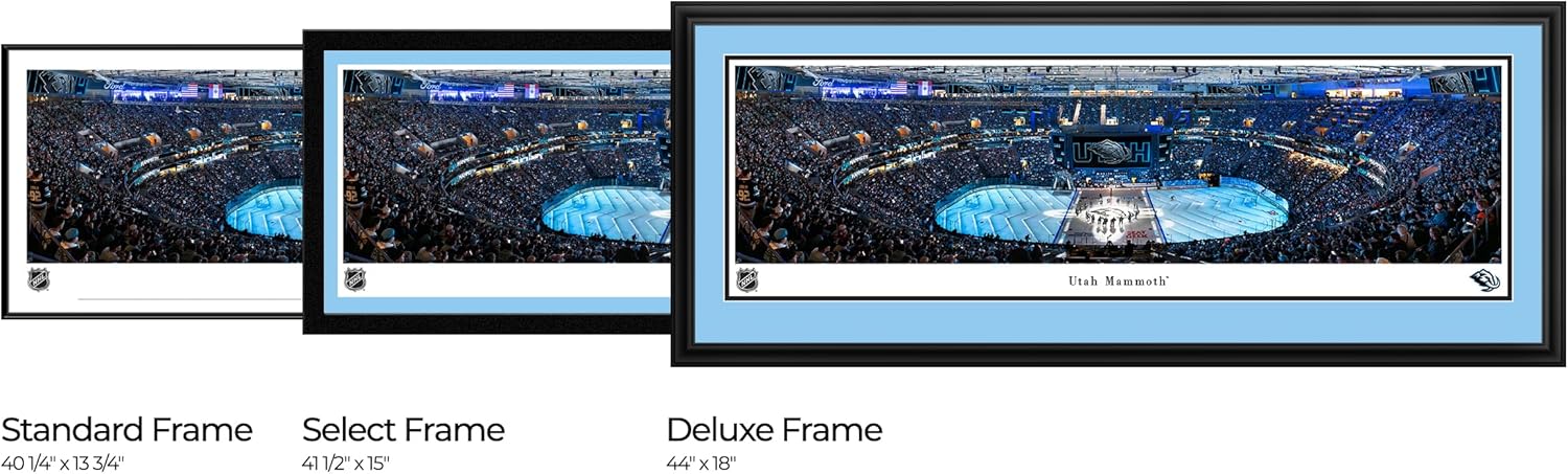 Utah Mammoth, Stick Salute - Framed NHL Print by Blakeway Panoramas