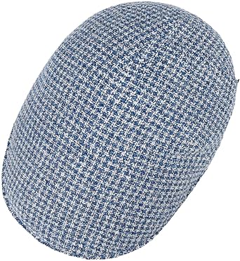 Borsalino Light Check Flat Cap Men - Made in Italy