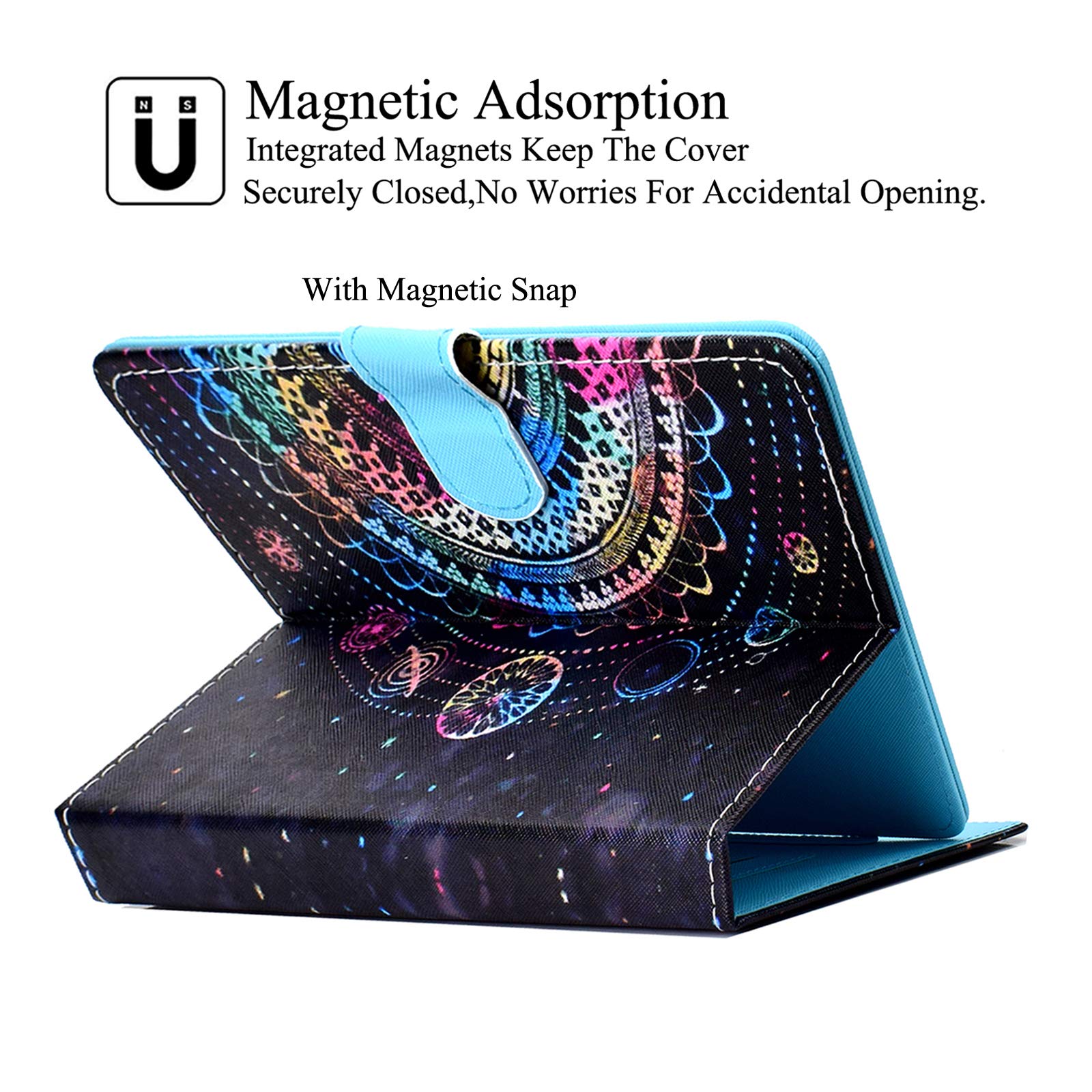Universal Case For 9.0"-10.5" Tablet, Artyond PU Leather Folio Stand Cover With Cards Slots Case For All 9 0 9 6 9 7 10 1 10 4 10 5 Android Ios And More 9 0 10 5 Inch Tablet Two Wolves - View #5