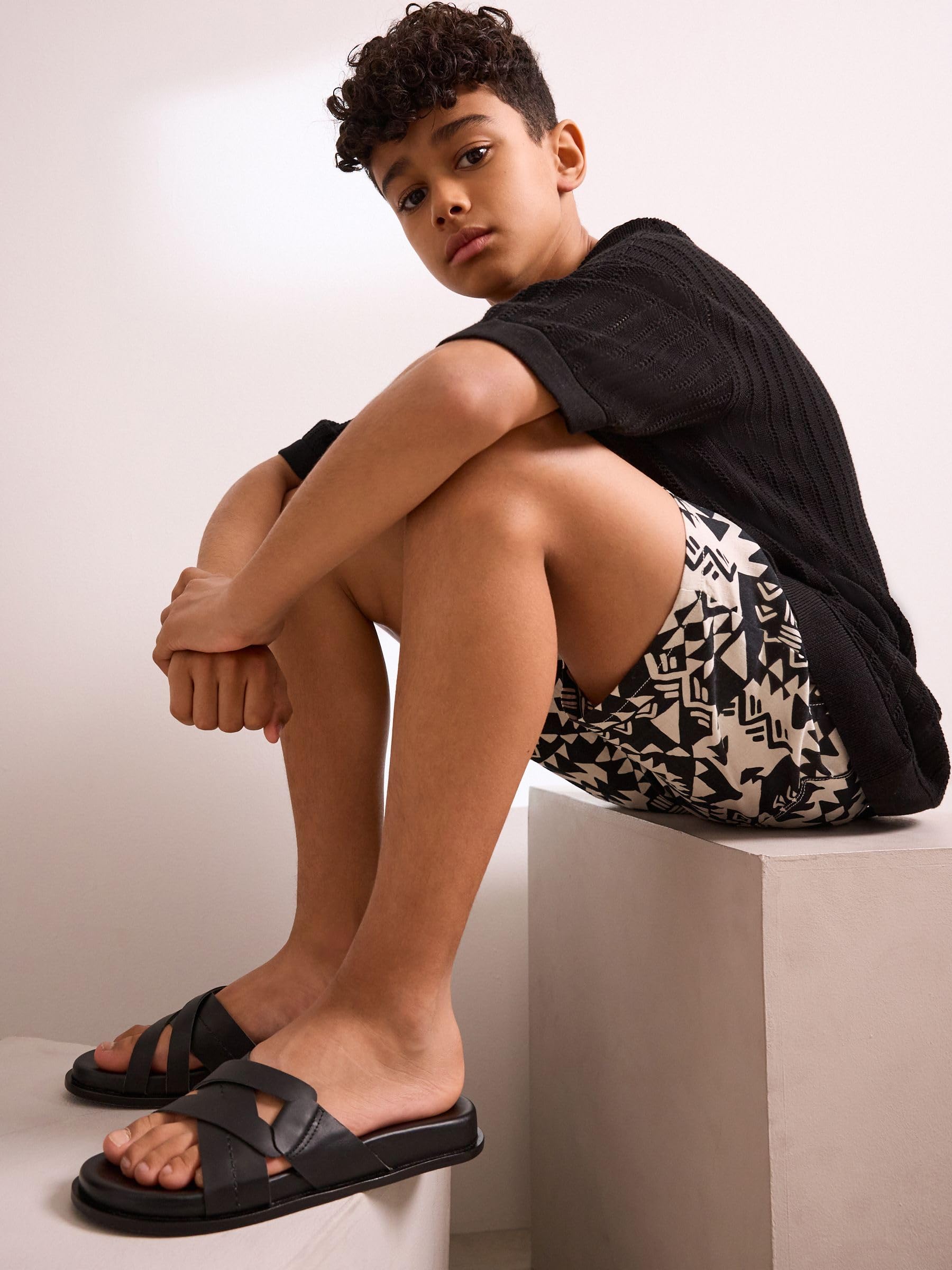 NEXT Ragazzo Sandali in pelle eleganti | Bambino, Pull On