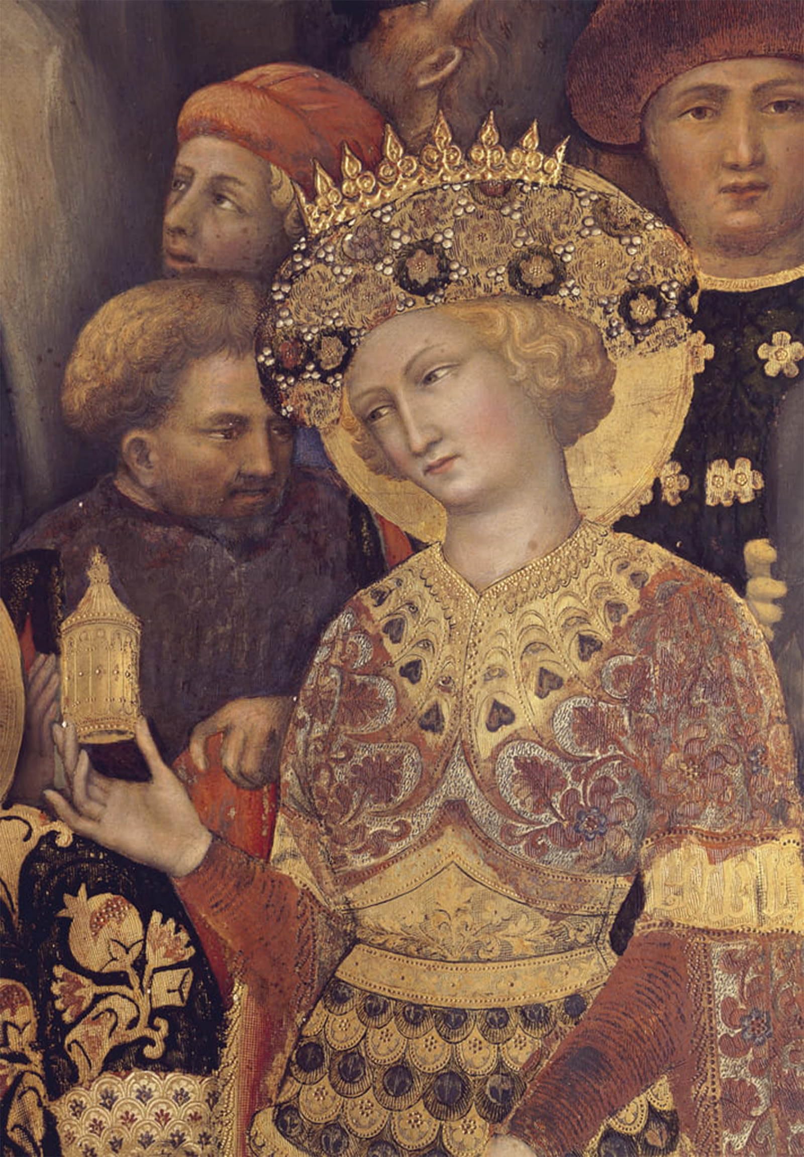 ARTXLXXBN Famous Painting Canvas Artwork Graffiti Print Adoration of Magi Detail of King by Gentile Da Fabriano Portrait Canvas Image for Home Decor 60x90cm