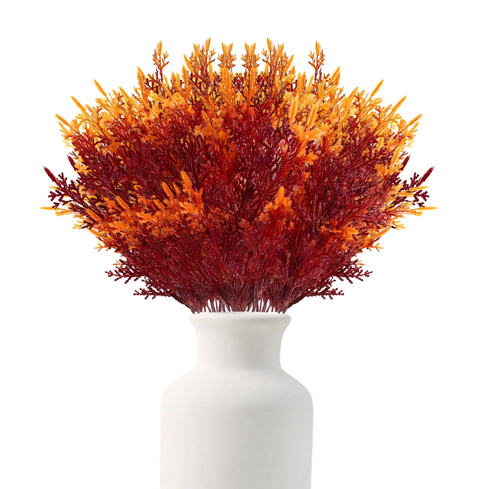6Pcs Autumn Artificial Plants, Outdoor Artificial Flowers Autumn Decoration
