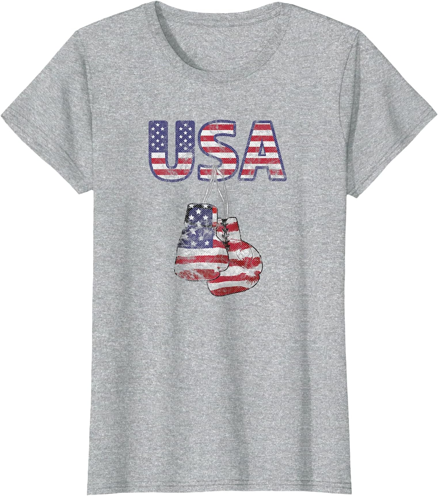 Boxing Gloves T-Shirt American Flag Tee for July 4th T-Shirt