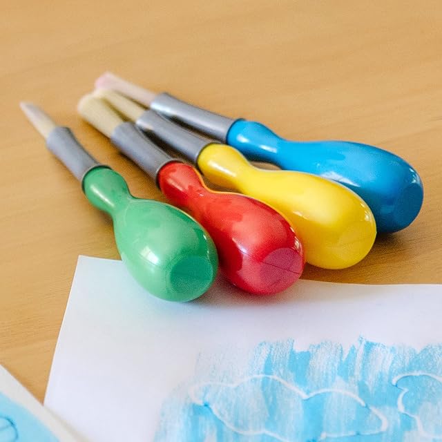 Melissa & Doug Jumbo Paint Brushes (set of 4) | Arts & Crafts | 3+ | Gift for Boy or Girl