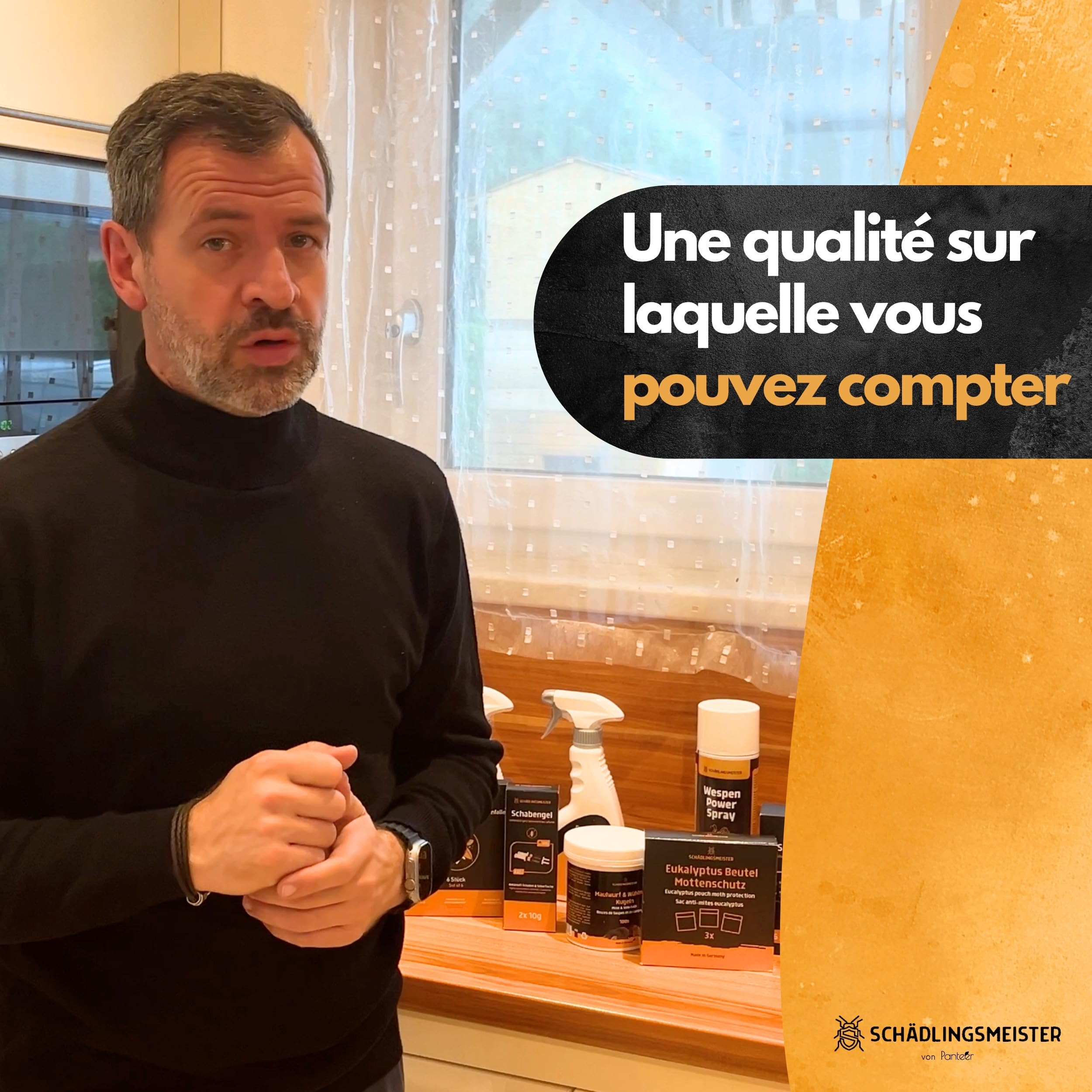 Panteer® Spray Anti-mites 500ML - Protection anti-mites contre les mites alimentaires et les mites des vêtements - combat les mites sans perméthrine, haute efficacité grâce à l'acétamipride - AMP 2 CL