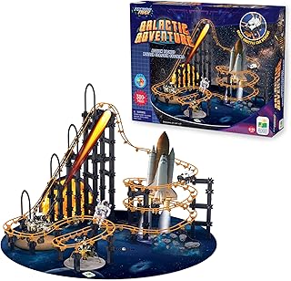 The Learning Journey International Techno Trax Galactic Adventure, Action Packed Roller Coaster Building Kit, STEM Gift for Boys and Girls Age 8+, 300+ pc Set