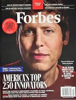 Forbes Magazine (February March 2026 Issue) Open AI - Sam Altman - America's Top 250 Innovators