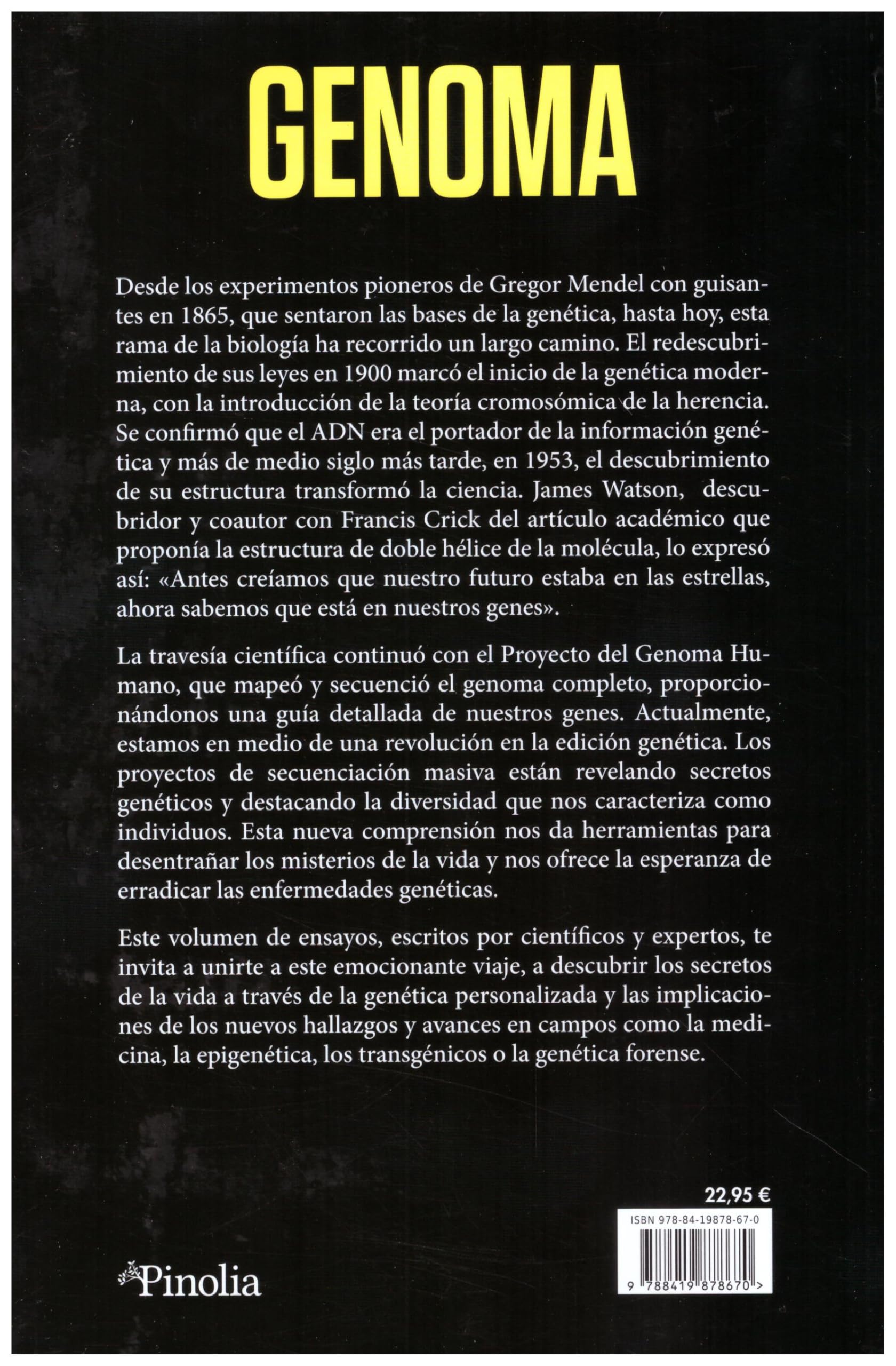 Genoma; Historia y fundamentos de la genética: de Mendel a CRISPR (Divulgación científica)