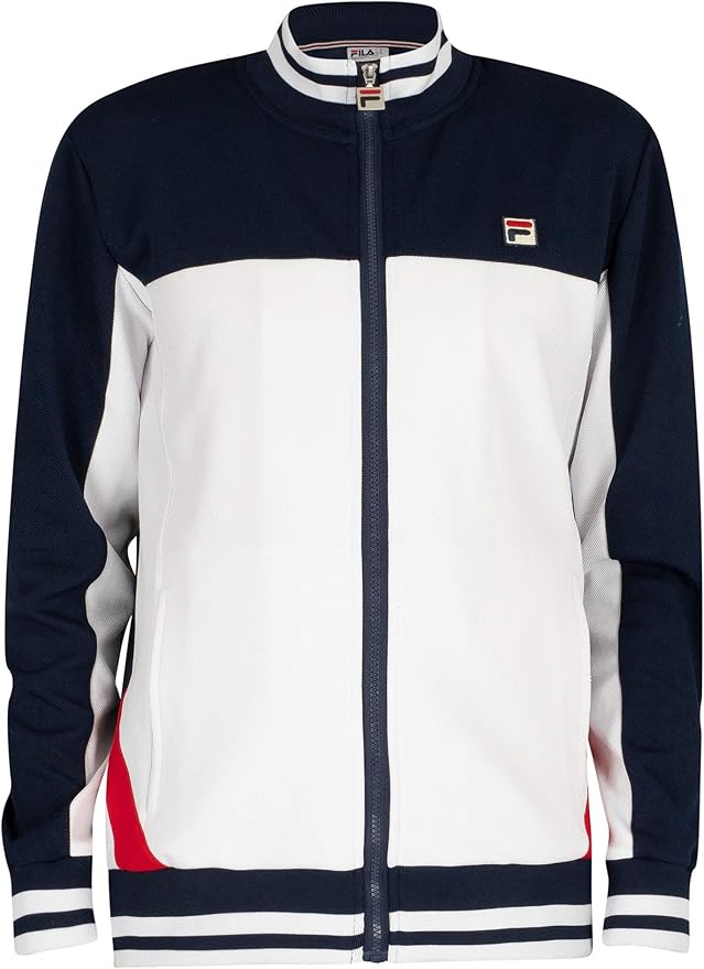 fila natalie funnel neck navy windbreaker