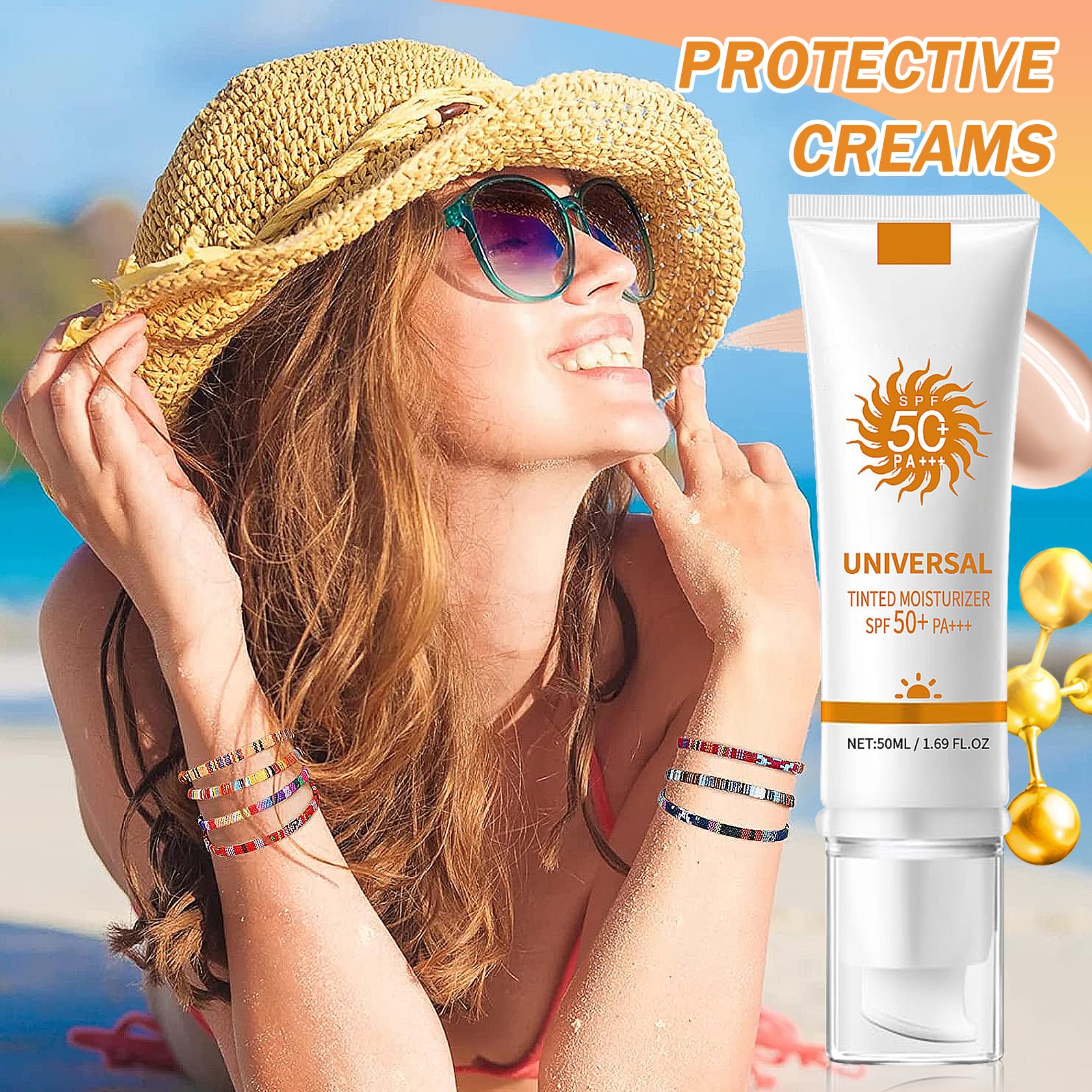 ファンデーション Be bouncy. moreboundessence SPF50+/PA+++ Amazon.com: Tinted Sunscreen,Face Sunscreen Cream SPF 50+ PA+++