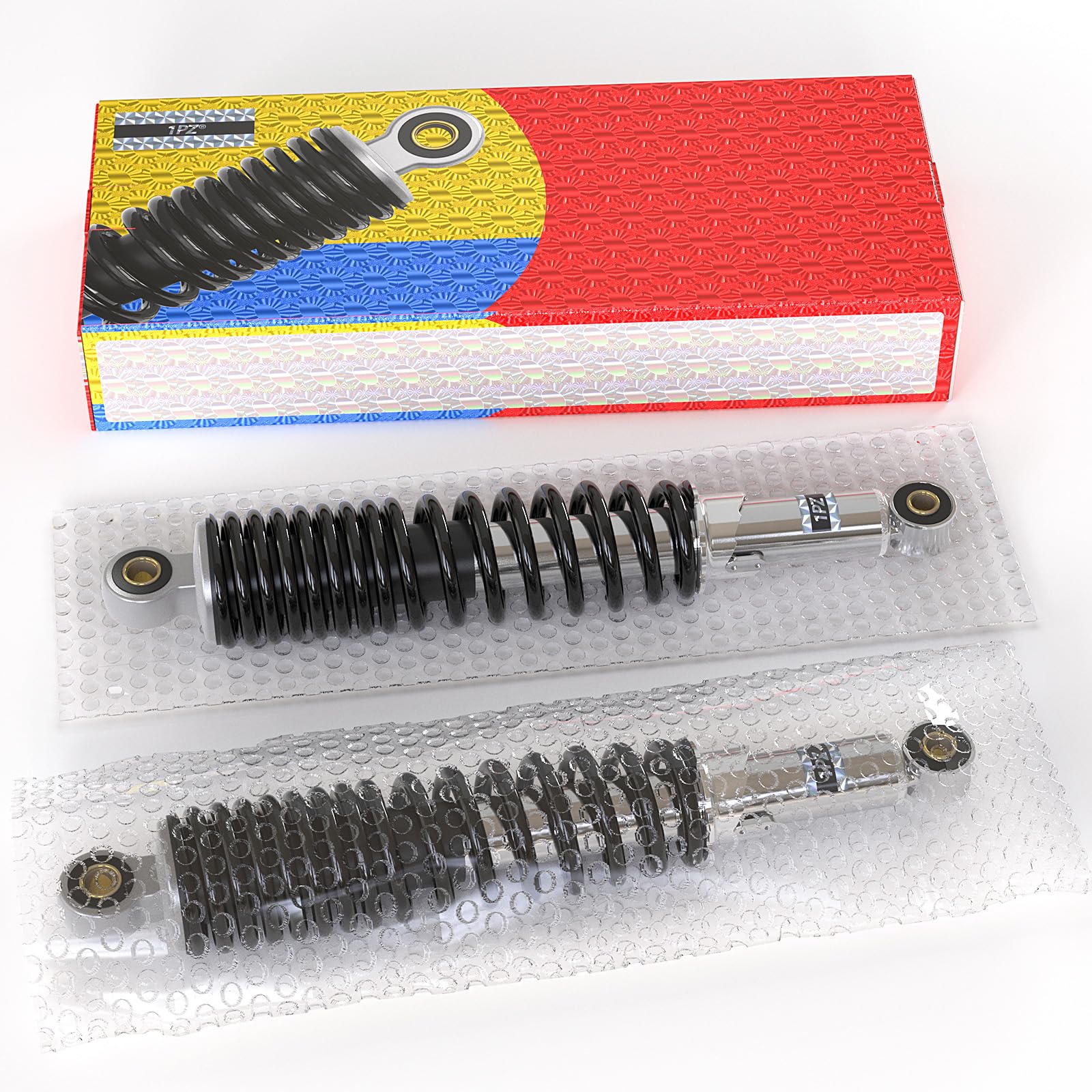 1PZ FH8-33M 2 pcs 330mm Amortisseurs de suspension arrière 13 pouces de précharge 5 niveaux réglages remplacement pour Honda Super Cub 50 70 90 110 Petit Cub ATV Quad Dirt Bike ATV Dirt Bike Moto