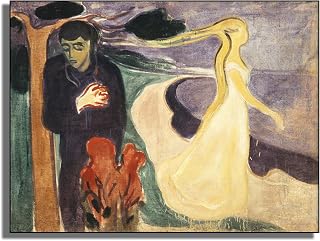 Yomcut Edvard Munch Wall Art - Separation Canvas Wall Art - Expressionist Art Prints - Historical Illustrations - Wall Decor For Office Living Room Kitchen - Unframed (12x16in/30×40cm)