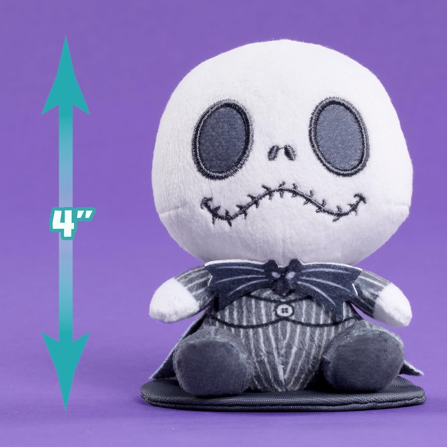 Disney Perch’d 4-inch Shoulder Plush Jack Skellington Stuffed Animal, Wearable Plushie, Soft Toy for Fans, Girls, Boys, Kids, Ages 2 and Up by Just Play - Image 6