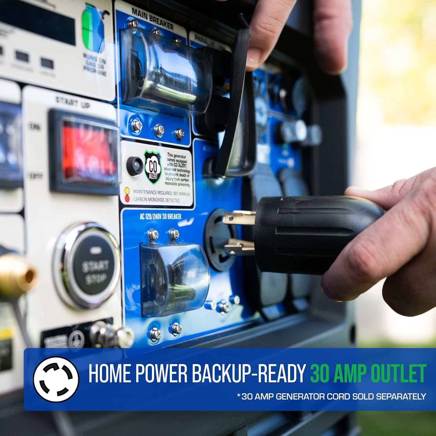 DuroMax XP9000iH 9000-Watt 459cc Dual Fuel Digital Inverter Hybrid Portable Generator, Blue : Everything Else