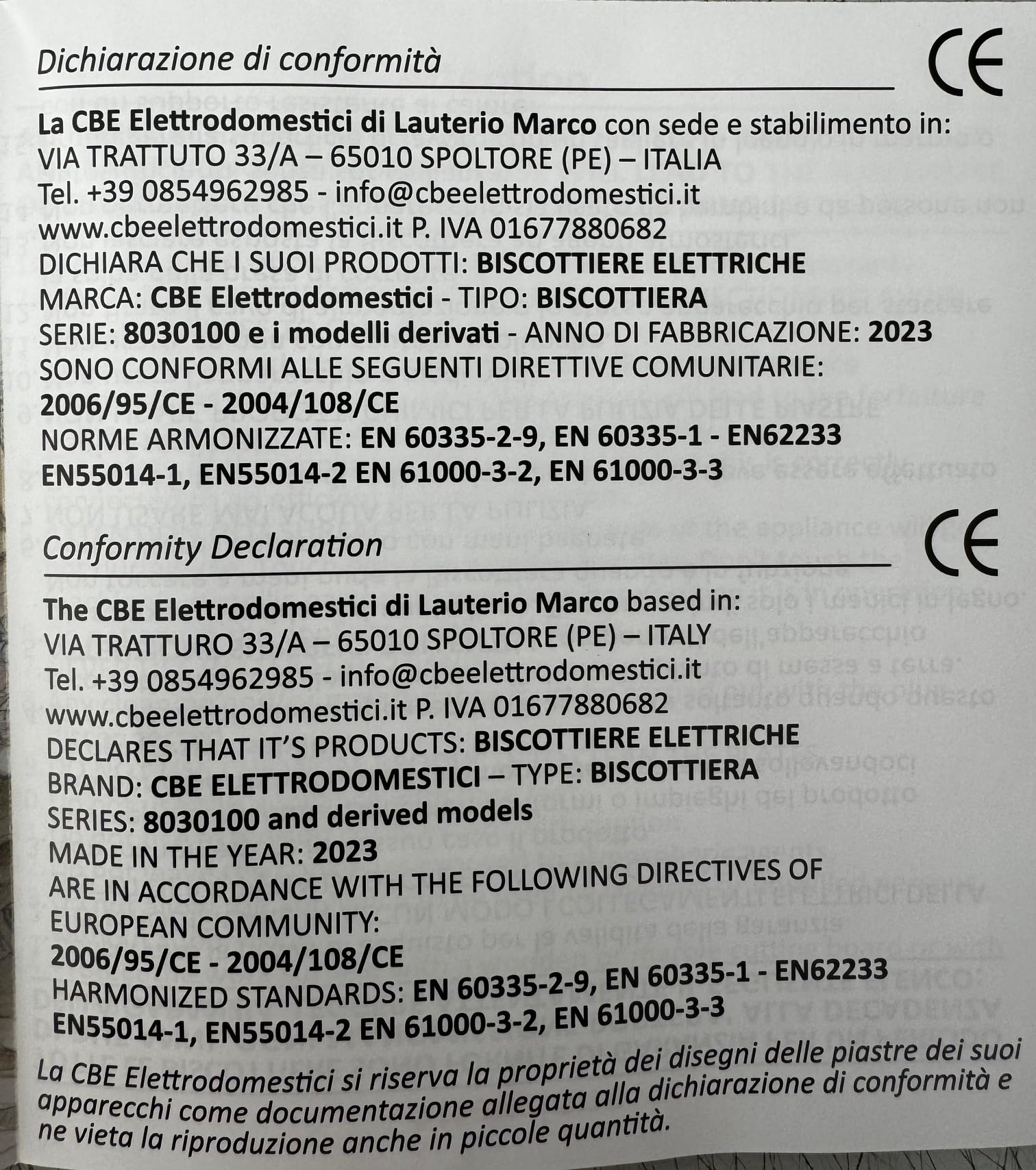 CBE Haushaltsgeräte 8050300 CR Ferratelle Elektrische Keksdose rund, 600 Watt, Chrom