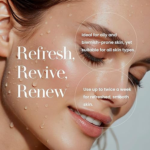 Miniatura 8 de Hylunia Exfoliante facial de semillas de uva - 5.1 onzas líquidas - Antienvejecimiento - Limón, arcilla de bentonita - Exfoliante vegano natural -