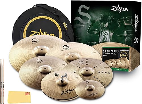 Miniatura 24 de Zildjian LV38 - Paquete de platillos de bajo volumen con bolsa de platillo, baquetas y paño de pulido de Austin Bazaar Paquete con baquetas
