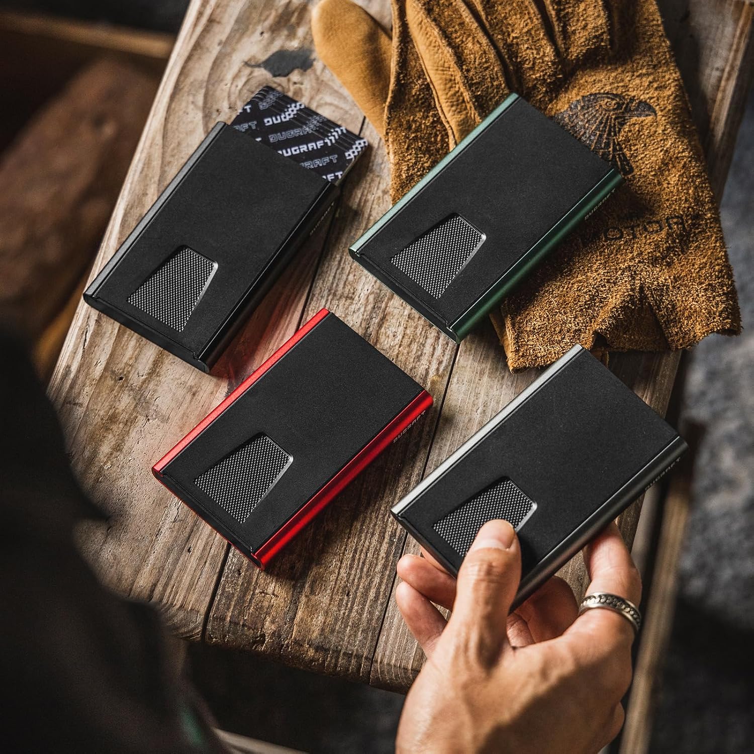 DUGRAFT Card Wallet for Men, Minimalist Credit Card Holder, Small Thin Mens Slim Wallet RFID, Metal Pop Up RFID Blocking Compact Wallet for Men - Image 7