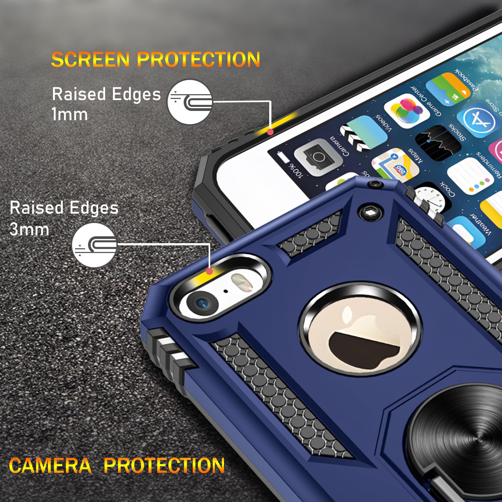 Amazon.com: for iPhone SE Case(1st gen - 2016), Case for iPhone 5S