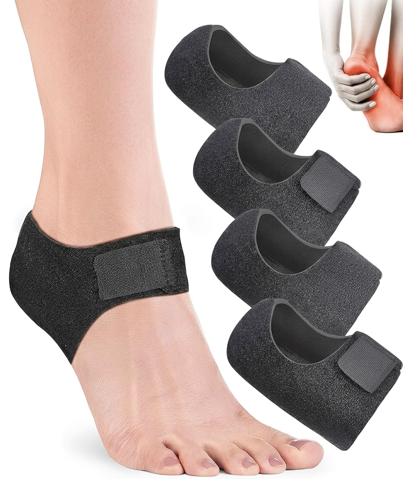 4PCS Heel Protector, Heel Pads for Pain Relief, Four Protective Cushions for Daily Foot Comfort-image-19