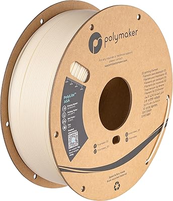 17 – Polymaker ASA Filament 1.75mm Natural, 1kg ASA 3D Printing Filament, Heat & Weather Resistant – ASA 3D Printer Filament Perfect for Printing…