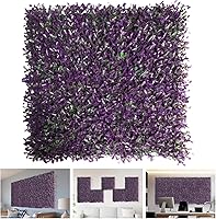 Vista 1 de TANG Paneles de pared de césped falso de maní, telón de fondo de 20 x 20 pulgadas, paneles de boj artificiales, decoración de pared verde, pared