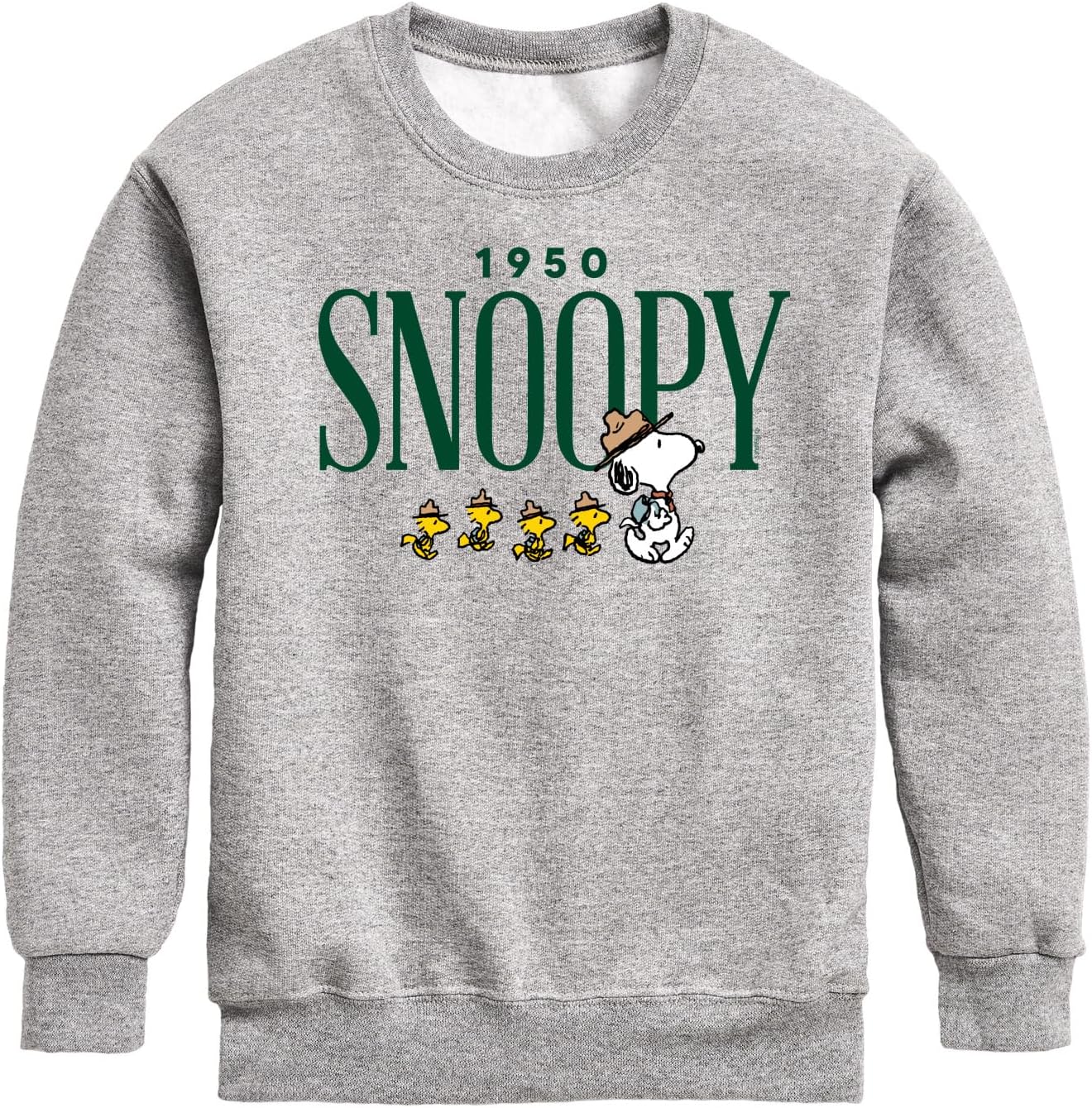 HYBRID APPAREL - Peanuts - Snoopy 1950 Camping - Toddler & Youth Crewneck Fleece Sweatshirt