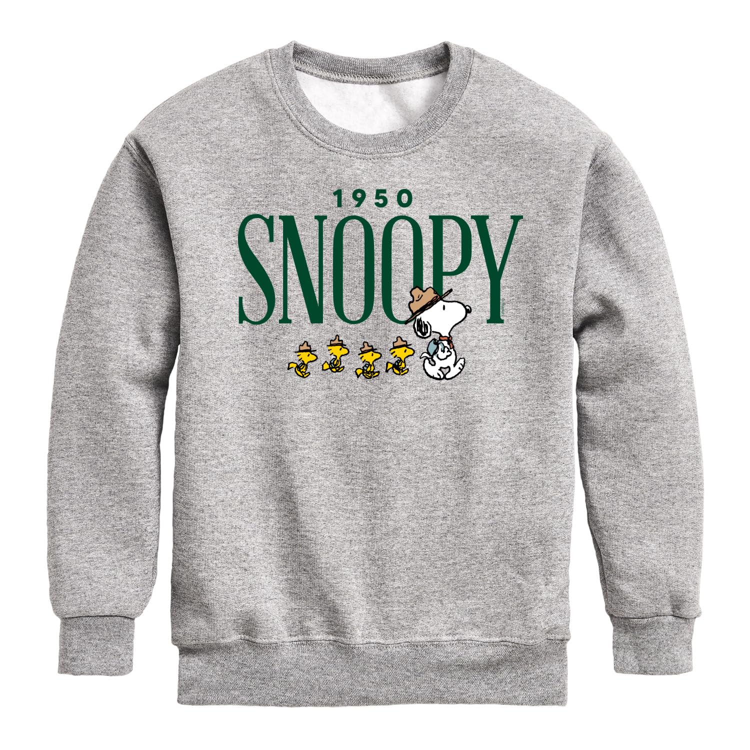 HYBRID APPAREL - Peanuts - Snoopy 1950 Camping - Toddler & Youth Crewneck Fleece Sweatshirt