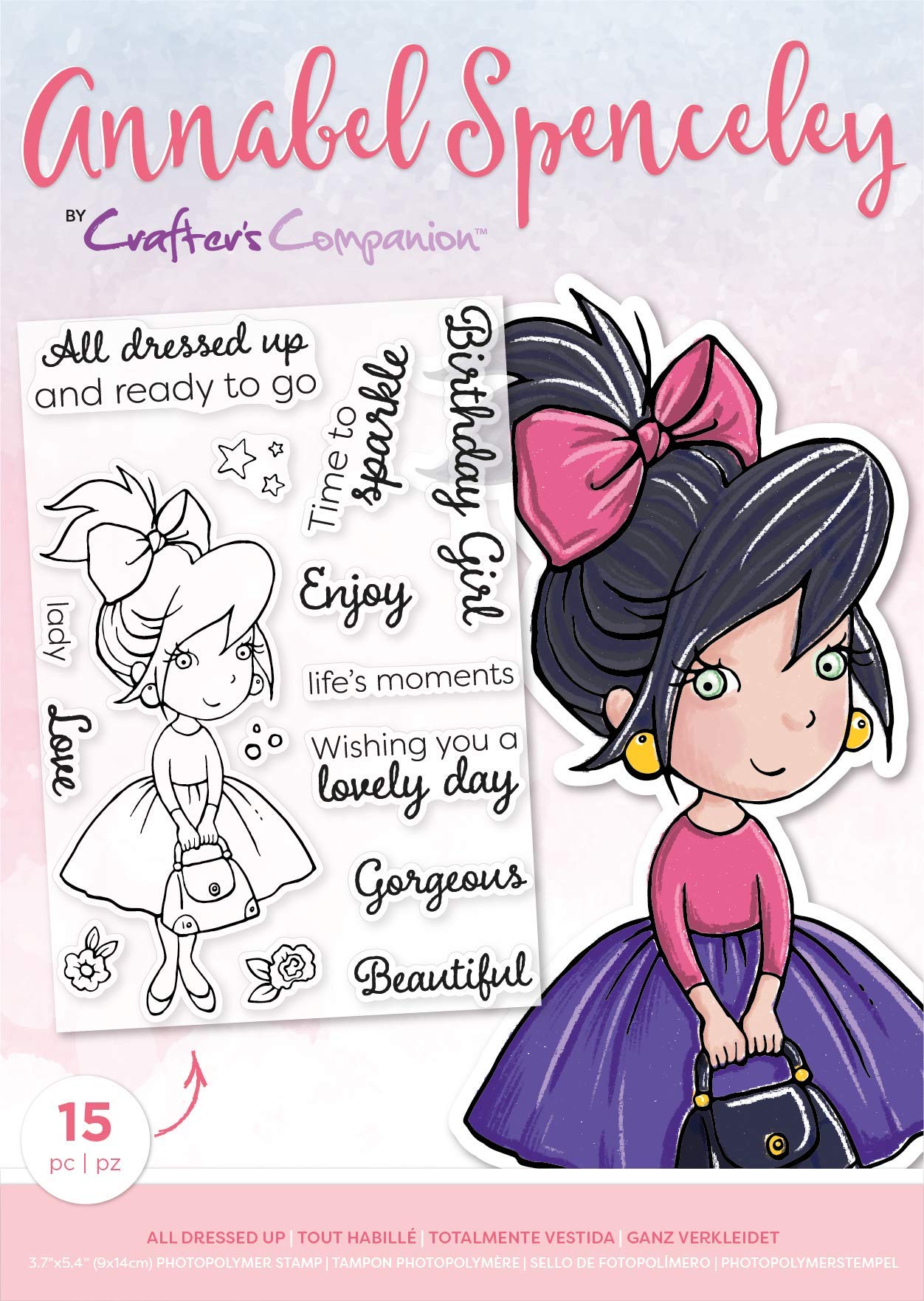 Annabel Spenceley Photopolymer Stamp-All Dressed Up, One Size