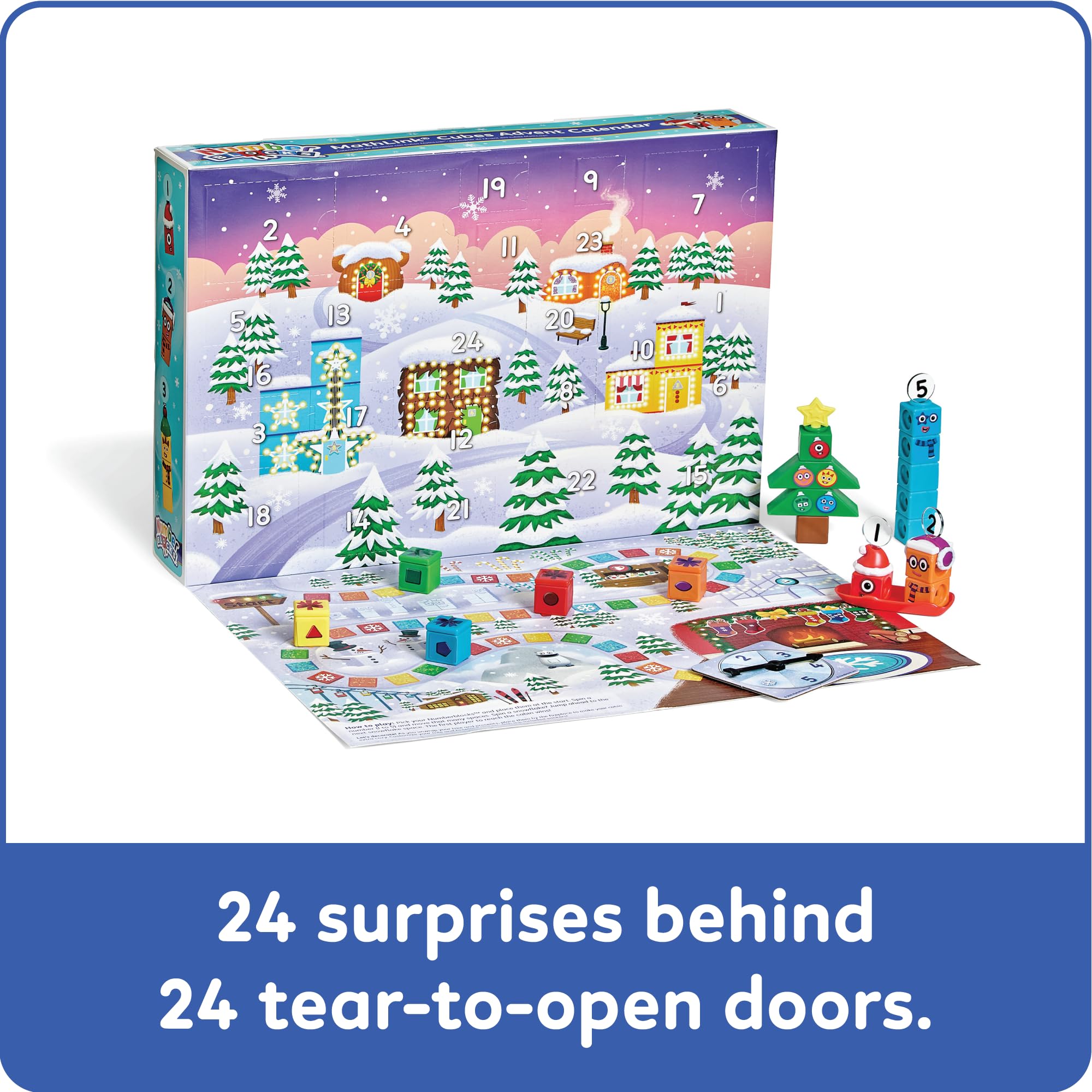 Amazon.com: hand2mind Numberblocks MathLink Cubes Advent Calendar