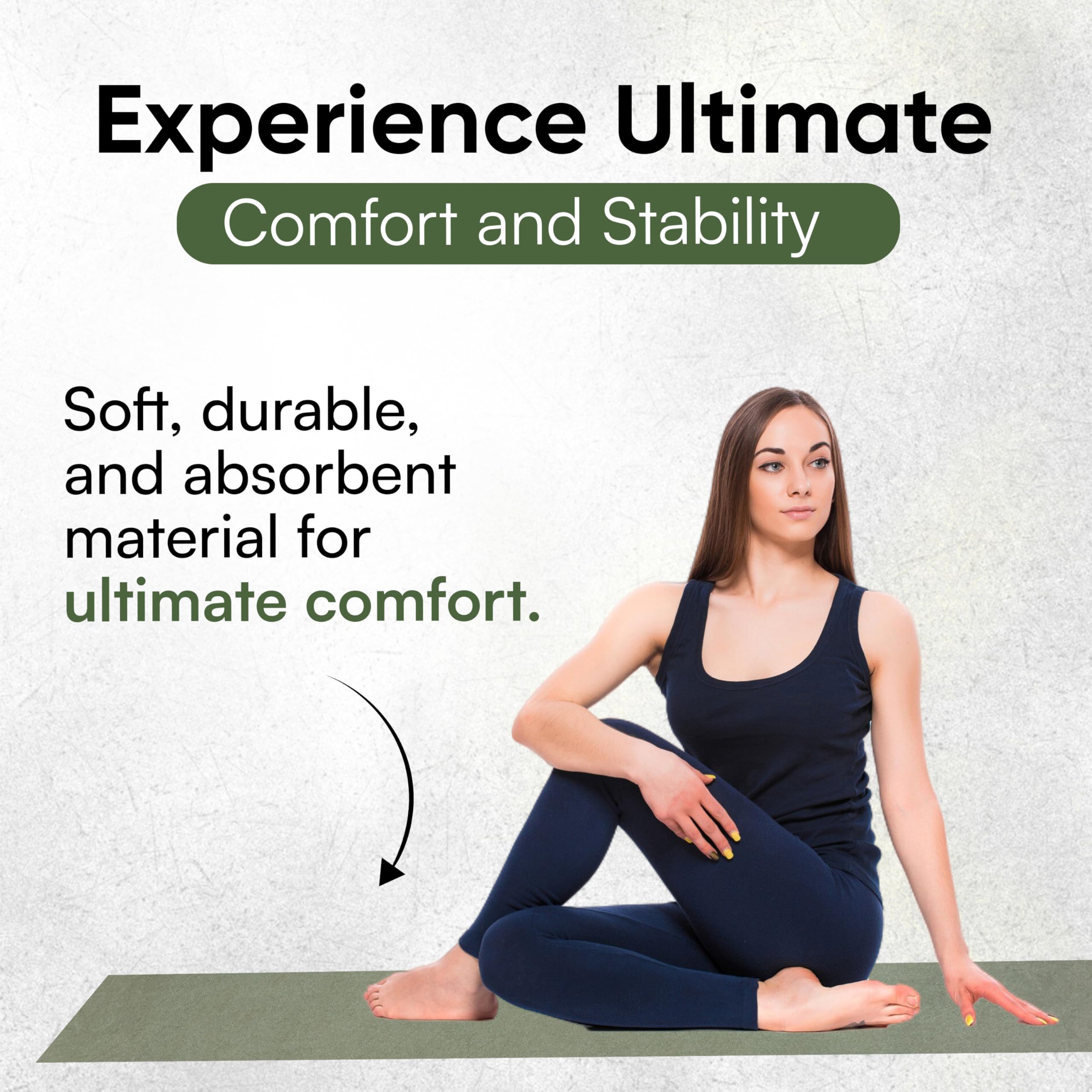 Toalla para esterilla de yoga, toalla de yoga de microfibra de doble cara, absorbente de sudor, antideslizante, toalla de yoga caliente, ligera, de secado rápido, toalla de sudor para