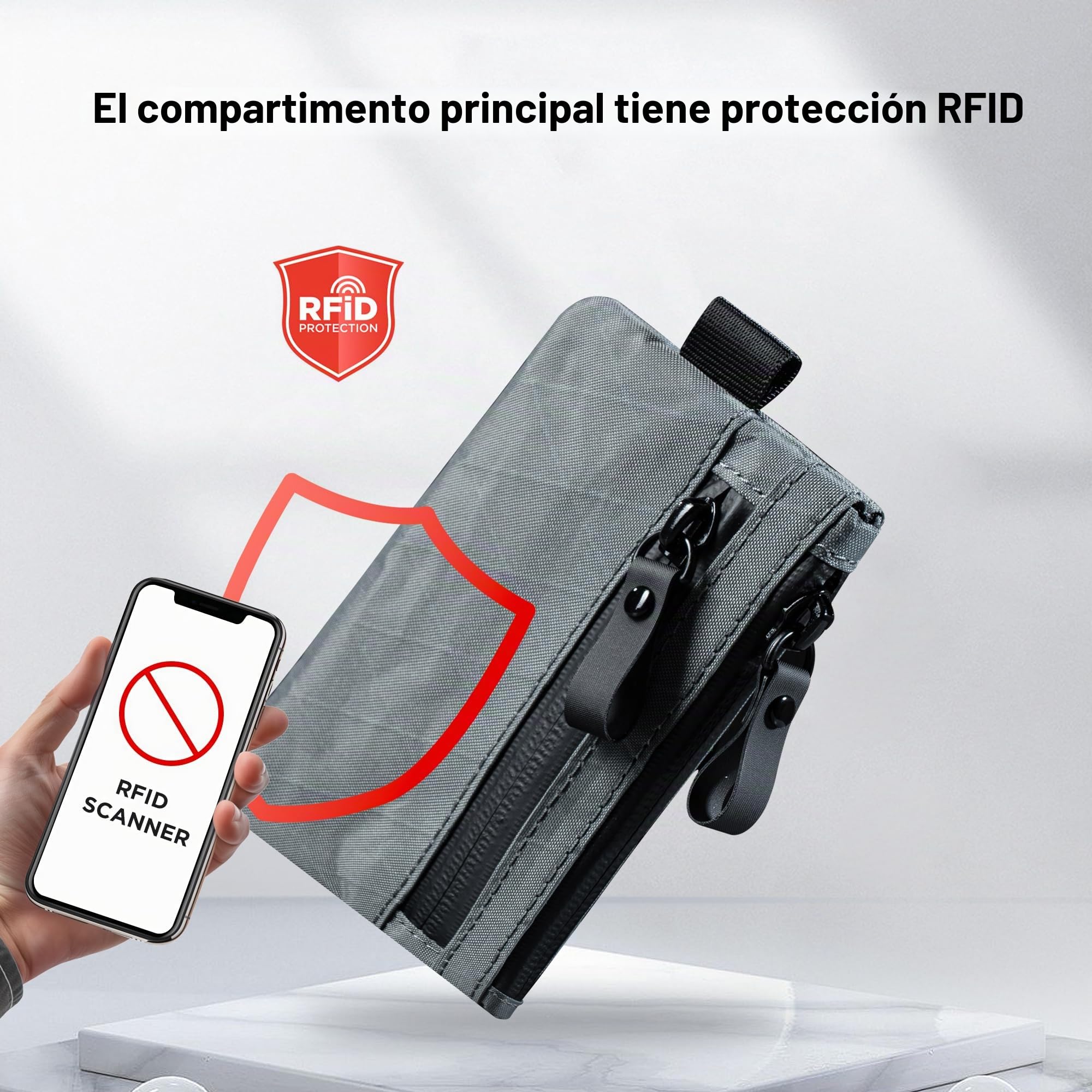 ALPAKA Zip Pouch, Monedero Hombre Pequeño con Cremallera, Cartera para Hombre con Bloqueo RFID, Bolsa Organizadora de Bolsillo, Monedero Minimalista para Tarjetas, Resistente al Agua X-Pac