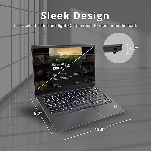 Miniatura 8 de Lenovo ThinkPad E14 Intel Core i5-10210U X4 1.6GHz 8GB 256GB SSD 14" Win10, Negro