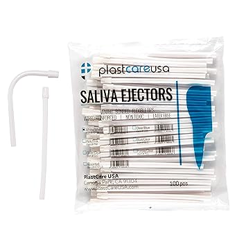 ASA Dental Saliva Ejectors, White (Case of 1000), Made In Italy