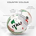 Nivia Country Color Football, As Per Basic Standard,Training Ball, 32 Panels, Durable Rubber Cover Molded, Butyl Threadwounded Bladder, to Play On Hard Ground gallery image