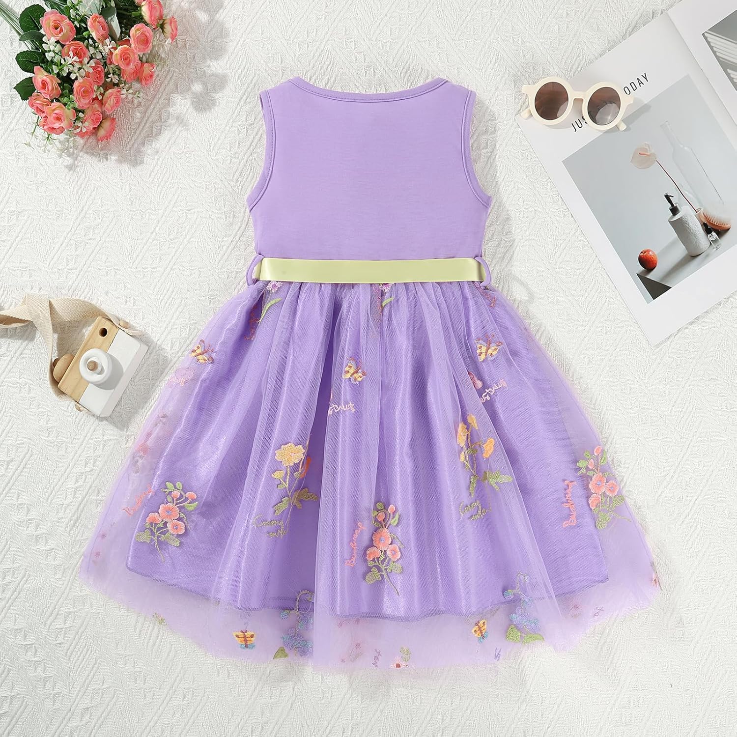 Toddler Tulle Dress Little Girls Summer Sleeveless Dresses Kids Tutu Princess Party Formal Sundress 2-8Y - Image 4