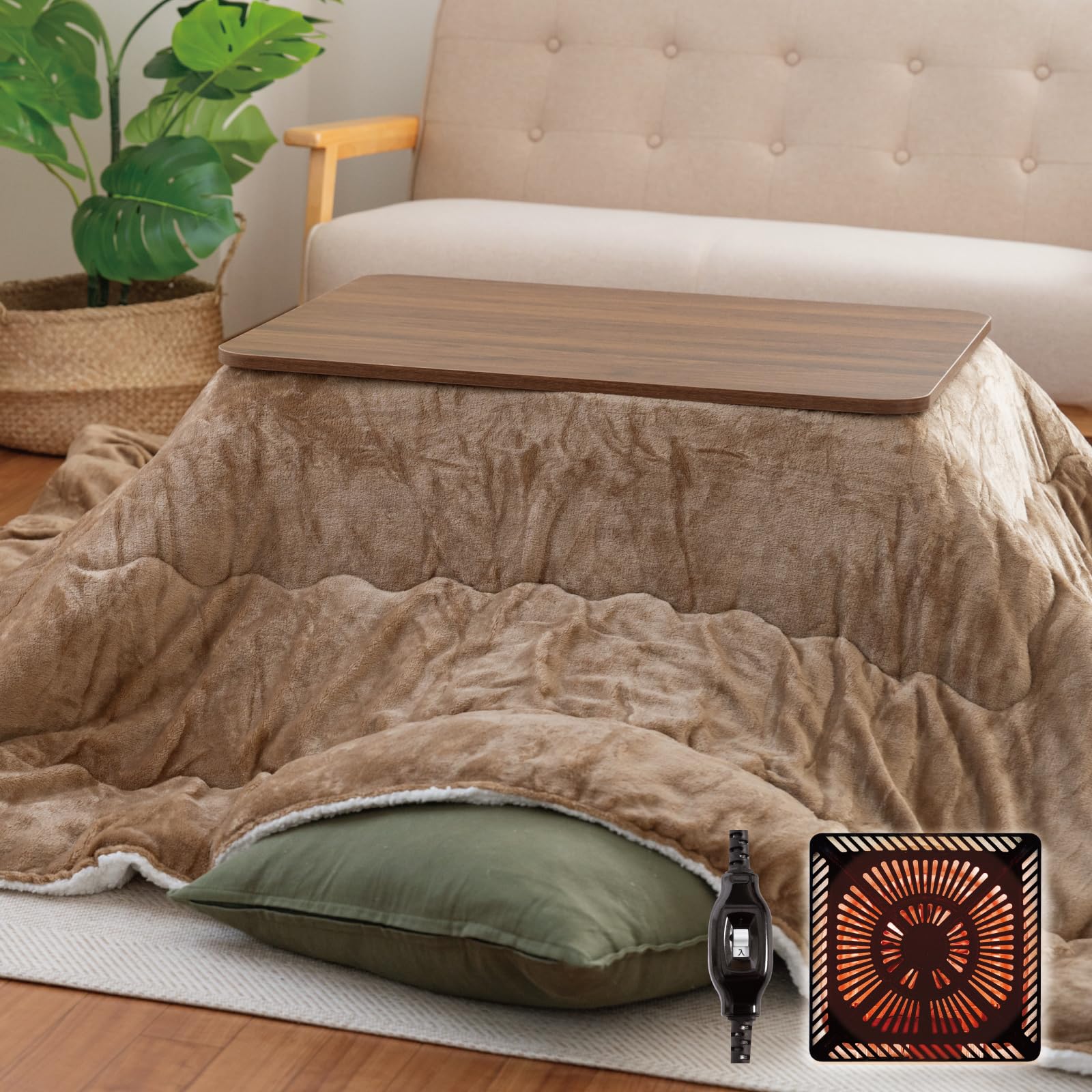 tamurasoukenn store こたつ 120cm ブラウン Amazon.co.jp : tamurasoukenn store こたつテーブル 折れ脚