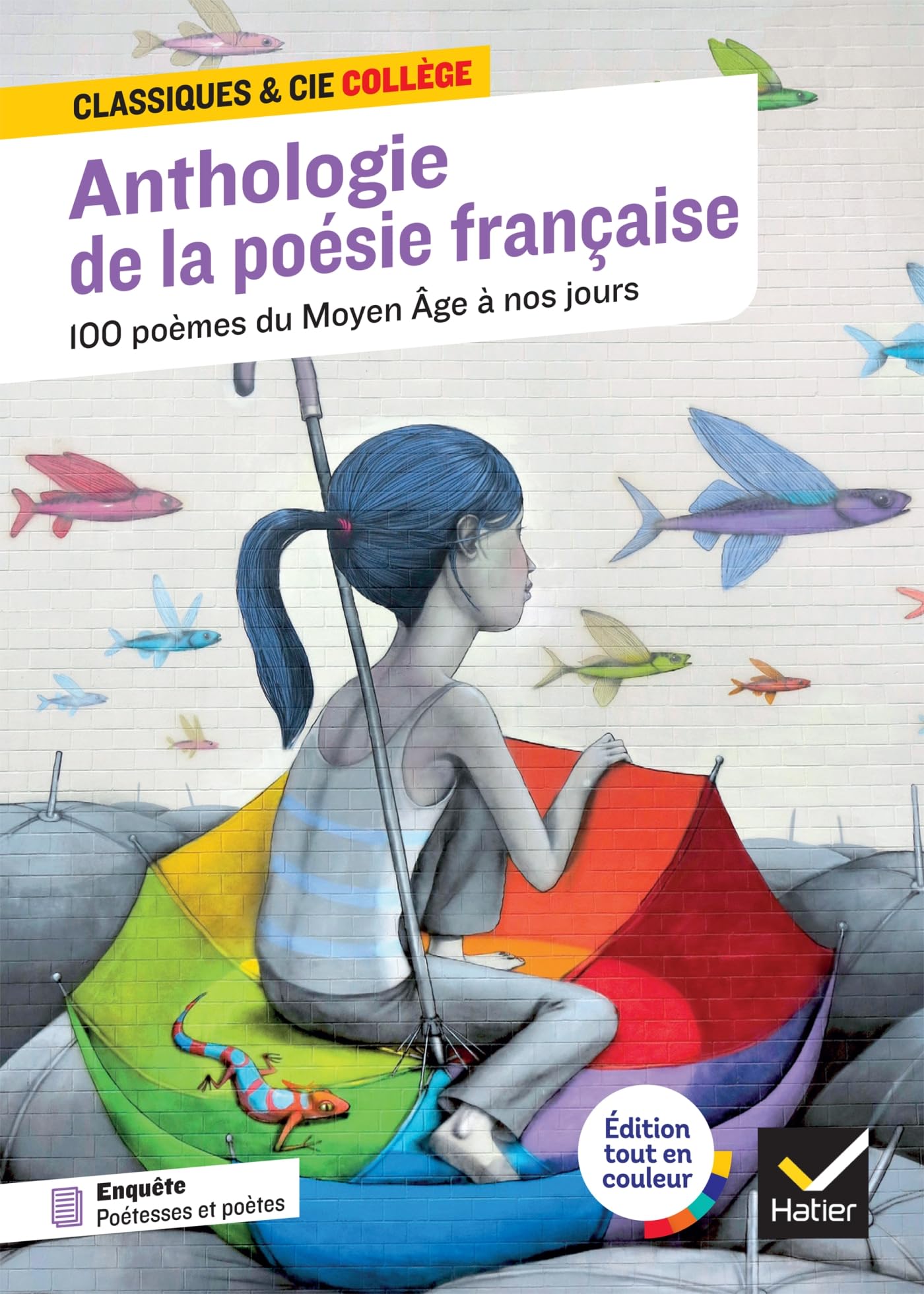 Anthologie de la poésie française : 100 poèmes du Moyen Âge à nos jours, 70 poètes et poétesses: tout le programme de poésie au collège: 102