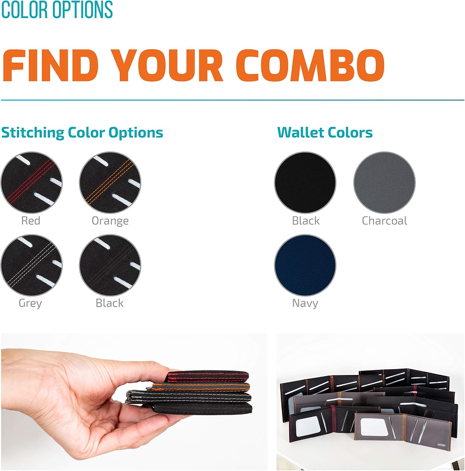 SlimFold™ Minimalist Wallet - RFID Option - Thin, Durable, and Waterproof Guaranteed - Made in USA - NANO Size | RFID Option