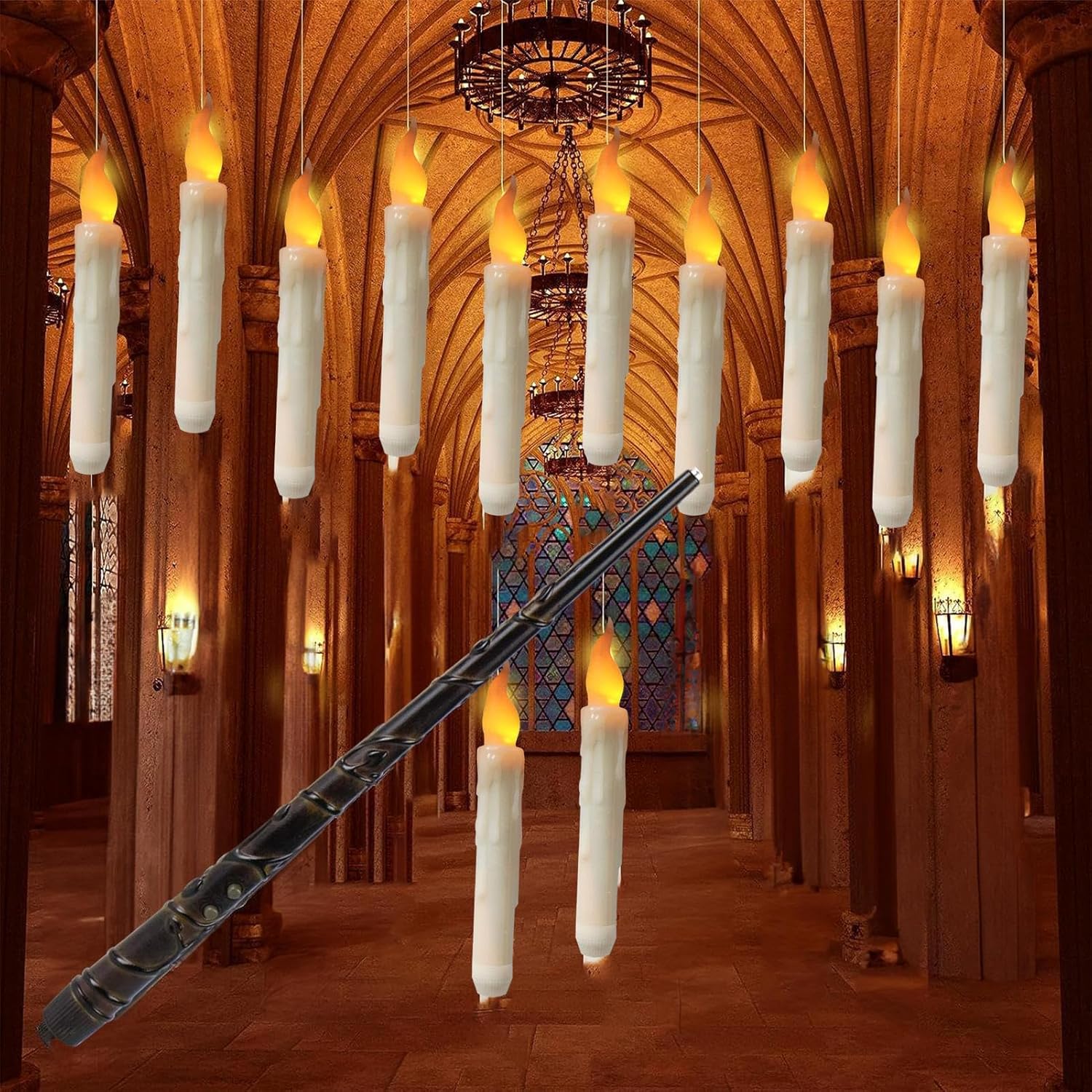 Amazon.co.jp 12 Pcs Floating Candles Flameless Floating Candles with