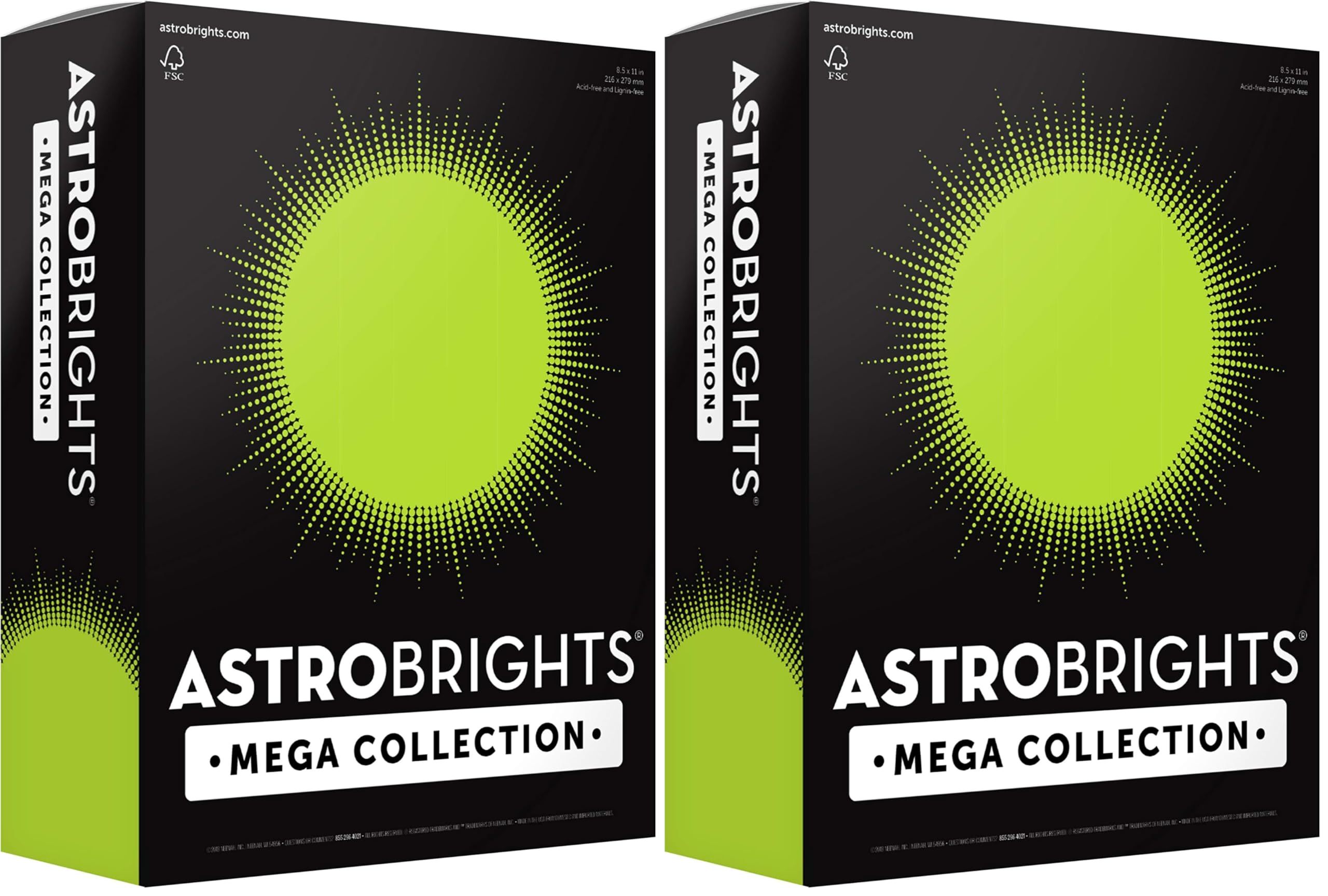 Astrobrights Mega Collection, Colored Paper, Bright Green, 625 Sheets