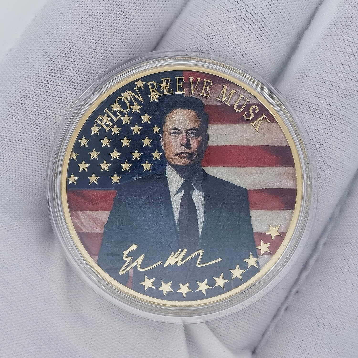 Elon Musk Challenge Coin Don't Confuse Schooling with Education, regalo da collezione (dorato)